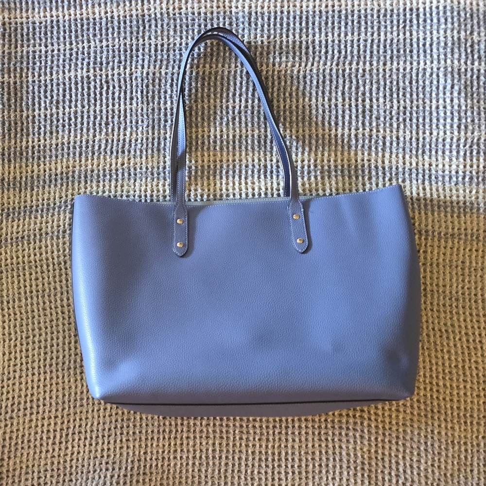 Coach Blue Leather Tote - Picture 2 of 5